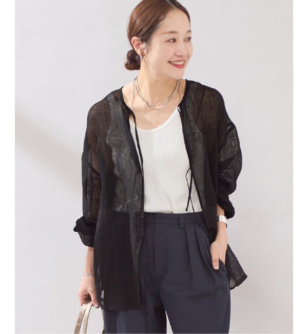 JOURNAL STANDARD「《予約》【osedit】 リネンメッシュ2WAY ブラウス」|シャツ・ブラウス|