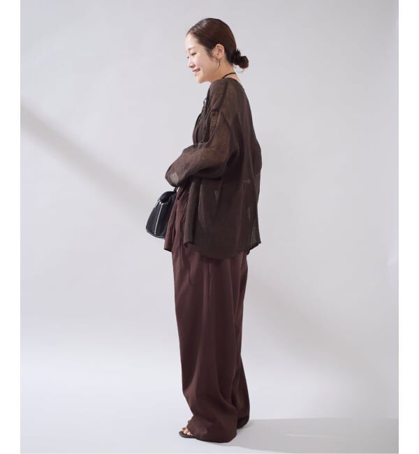 JOURNAL STANDARD「《予約》【osedit】 リネンメッシュ2WAY ブラウス」|シャツ・ブラウス|