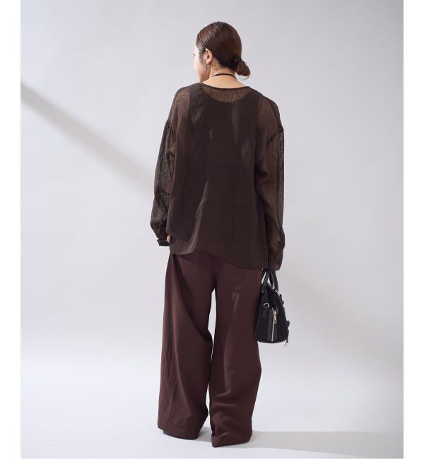 JOURNAL STANDARD「《予約》【osedit】 リネンメッシュ2WAY ブラウス」|シャツ・ブラウス|