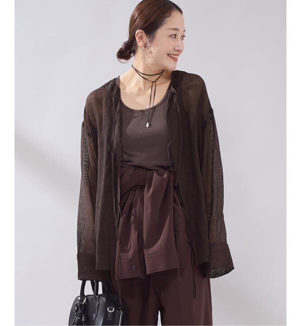 JOURNAL STANDARD「《予約》【osedit】 リネンメッシュ2WAY ブラウス」|シャツ・ブラウス|