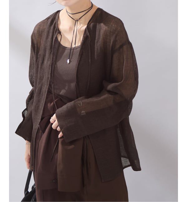 JOURNAL STANDARD「《予約》【osedit】 リネンメッシュ2WAY ブラウス」|シャツ・ブラウス|