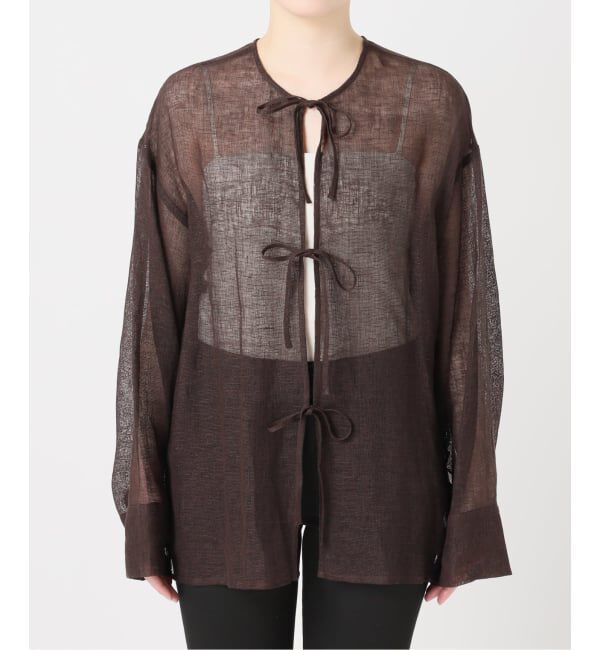 JOURNAL STANDARD「《予約》【osedit】 リネンメッシュ2WAY ブラウス」|シャツ・ブラウス|