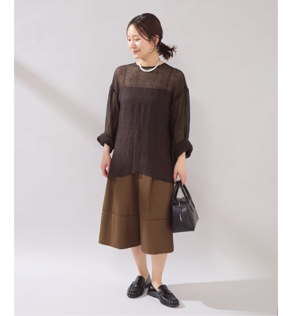JOURNAL STANDARD「《予約》【osedit】 リネンメッシュ2WAY ブラウス」|シャツ・ブラウス|