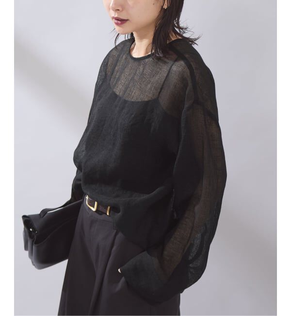 JOURNAL STANDARD「《予約》【osedit】 リネンメッシュ2WAY ブラウス」|シャツ・ブラウス|