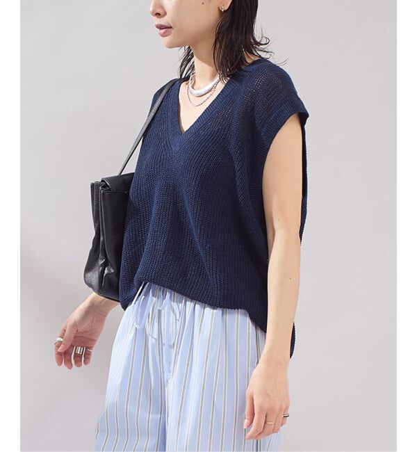 JOURNAL STANDARD「《予約》【osedit】WASHABLELINEN Vベスト」|ベスト・ジレ|