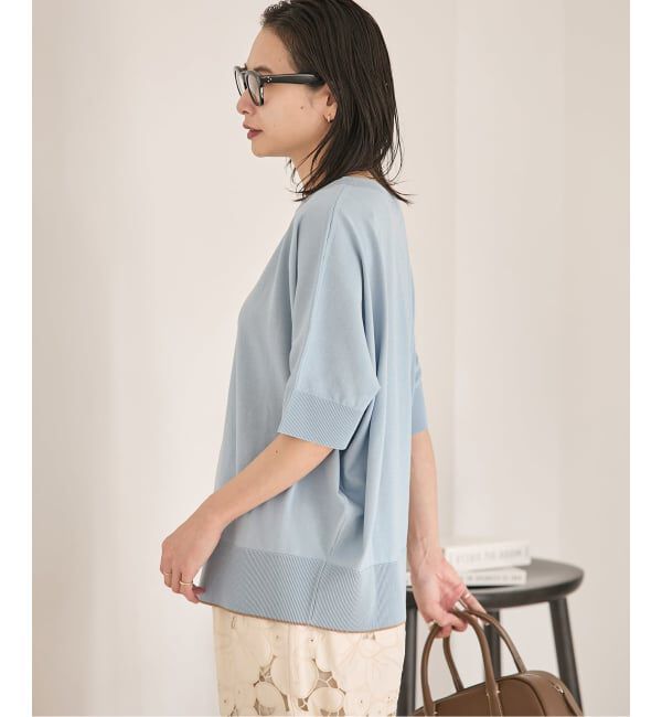 JOURNAL STANDARD「《予約》WASHABLE COOL UV ドルマンプルオーバー」|ニット・セーター|