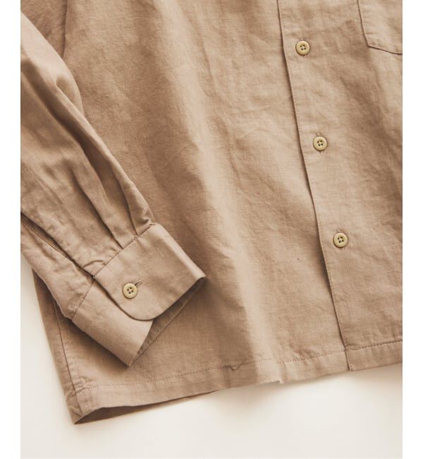 JOURNAL STANDARD relume「《予約》European Flax / ヨーロピアンフラックス 製品染め オープンカラーシャツ」|シャツ・ブラウス|