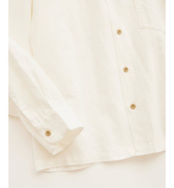 JOURNAL STANDARD relume「《予約》European Flax / ヨーロピアンフラックス 製品染め オープンカラーシャツ」|シャツ・ブラウス|