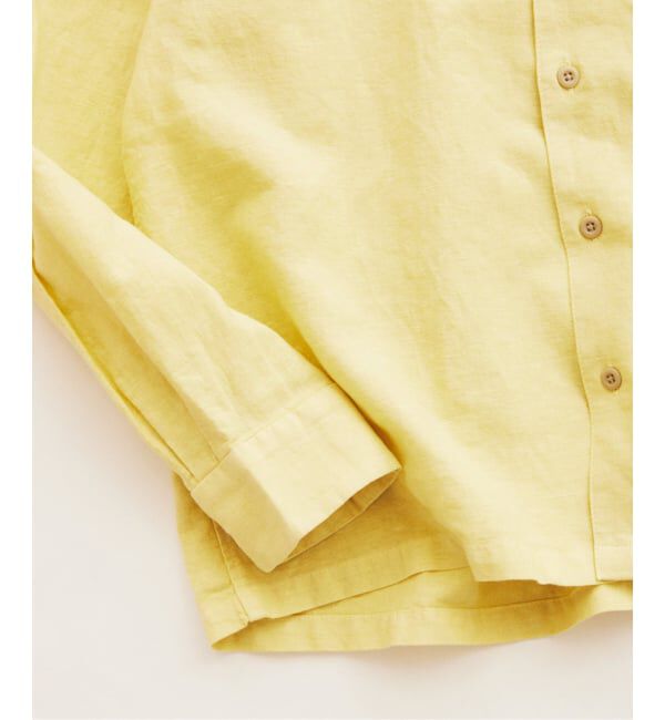 JOURNAL STANDARD relume「《予約》European Flax / ヨーロピアンフラックス 製品染め オープンカラーシャツ」|シャツ・ブラウス|