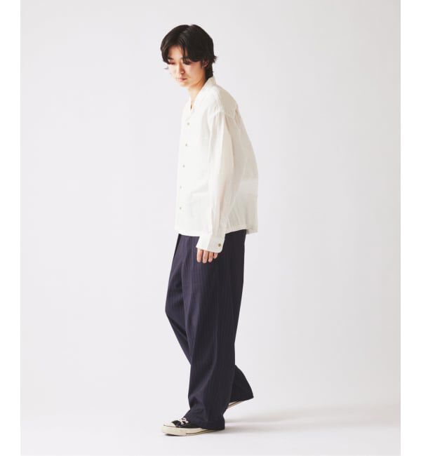 JOURNAL STANDARD relume「《予約》European Flax / ヨーロピアンフラックス 製品染め オープンカラーシャツ」|シャツ・ブラウス|