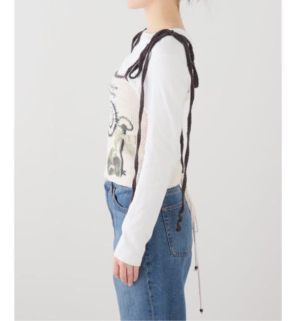 Oriens JOURNAL STANDARD「【HOLECO/ホレコ】 Printed Knit Top」|キャミソール|