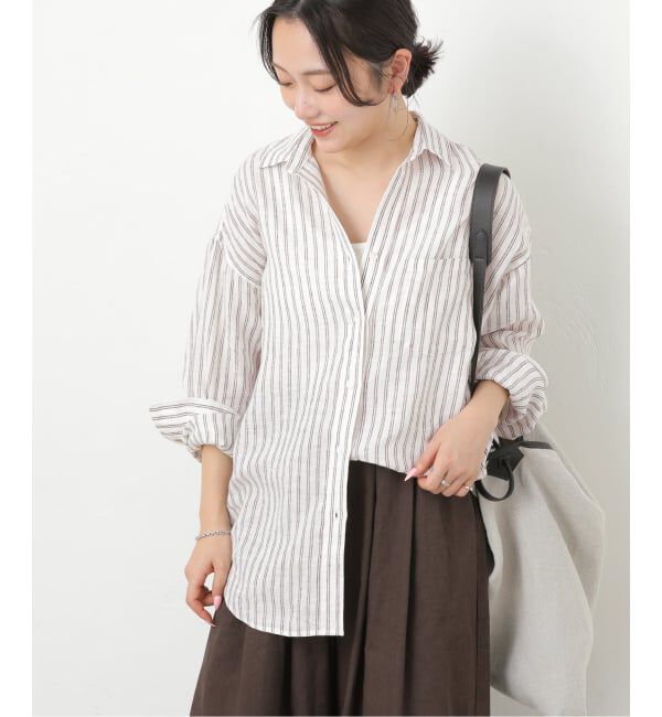 JOURNAL STANDARD relume「《予約》No.66フレンチリネンビッグスキッパー」|シャツ・ブラウス|