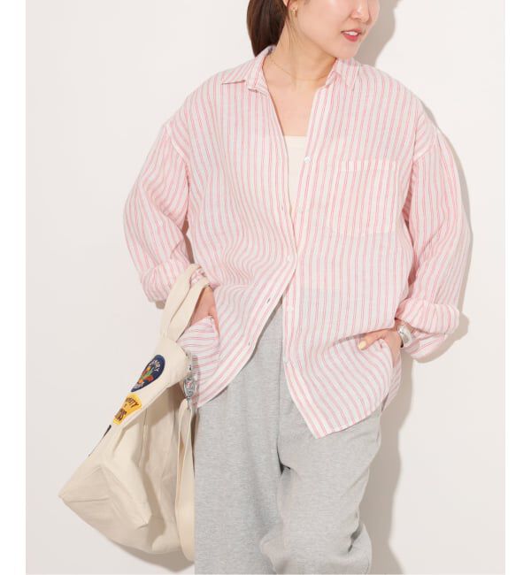 JOURNAL STANDARD relume「《予約》No.66フレンチリネンビッグスキッパー」|シャツ・ブラウス|