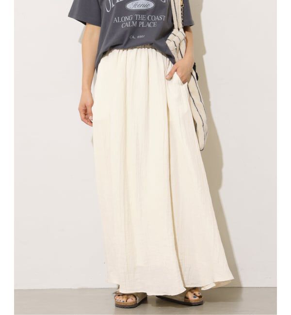JOURNAL STANDARD relume「《予約》［26SS新作］Air-Flowギャザーイージースカート」|スカート|