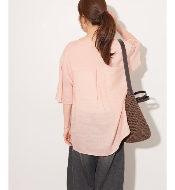 JOURNAL STANDARD relume「《予約》［26SS新作］ガーメントダイラミーVネックプルオーバー」|シャツ・ブラウス|