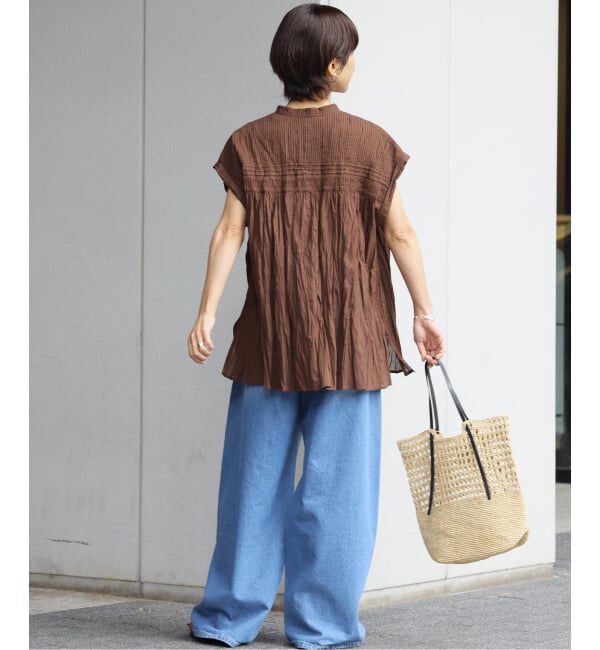 JOURNAL STANDARD relume「《予約》［26SS新作］コットンボイルクリンクルピンタックフレンチ」|シャツ・ブラウス|