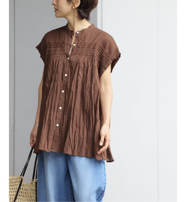 JOURNAL STANDARD relume「《予約》［26SS新作］コットンボイルクリンクルピンタックフレンチ」|シャツ・ブラウス|