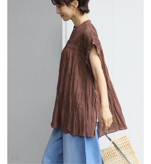 JOURNAL STANDARD relume「《予約》［26SS新作］コットンボイルクリンクルピンタックフレンチ」|シャツ・ブラウス|