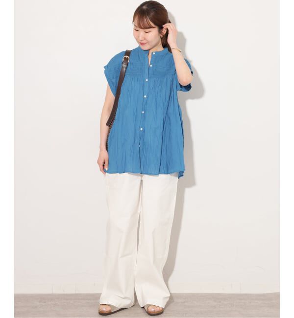 JOURNAL STANDARD relume「《予約》［26SS新作］コットンボイルクリンクルピンタックフレンチ」|シャツ・ブラウス|