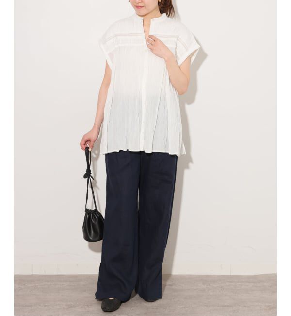 JOURNAL STANDARD relume「《予約》［26SS新作］コットンボイルクリンクルピンタックフレンチ」|シャツ・ブラウス|