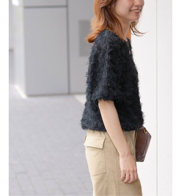 JOURNAL STANDARD relume「《追加予約 / 新色》フリンジハーフスリーブプルオーバー」|ニット・セーター|