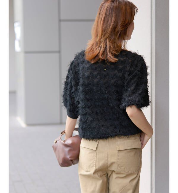 JOURNAL STANDARD relume「《追加予約 / 新色》フリンジハーフスリーブプルオーバー」|ニット・セーター|