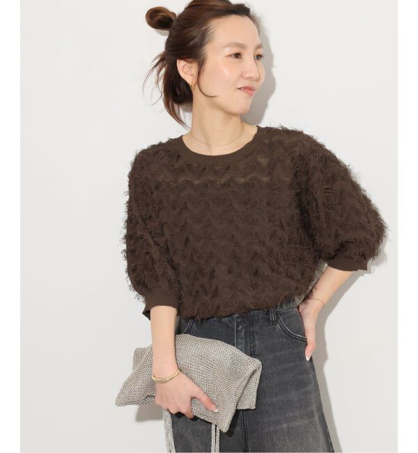JOURNAL STANDARD relume「《追加予約 / 新色》フリンジハーフスリーブプルオーバー」|ニット・セーター|