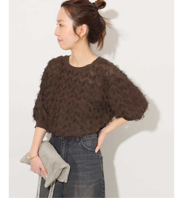 JOURNAL STANDARD relume「《追加予約 / 新色》フリンジハーフスリーブプルオーバー」|ニット・セーター|