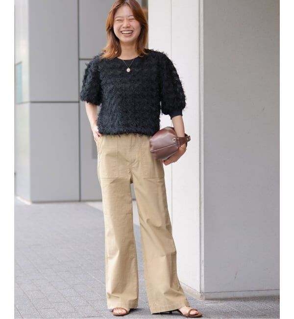 JOURNAL STANDARD relume「《追加予約 / 新色》フリンジハーフスリーブプルオーバー」|ニット・セーター|