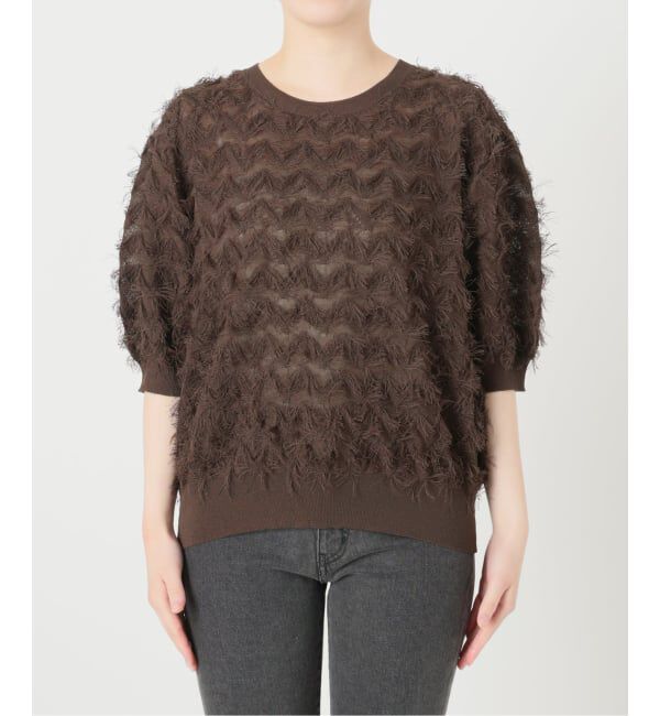 JOURNAL STANDARD relume「《追加予約 / 新色》フリンジハーフスリーブプルオーバー」|ニット・セーター|