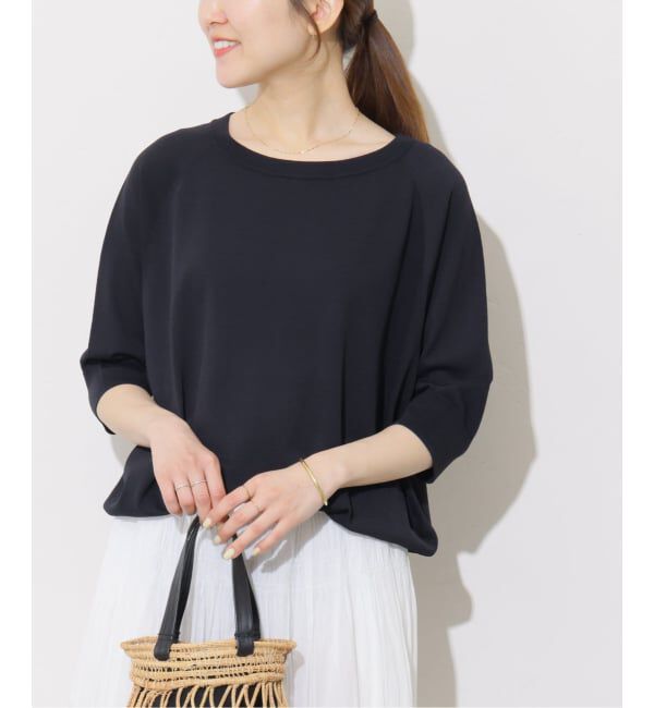 JOURNAL STANDARD relume「《予約》［26SS新作］接触冷感 / ウォッシャブルクールドルマンプルオーバー」|ニット・セーター|ブラック