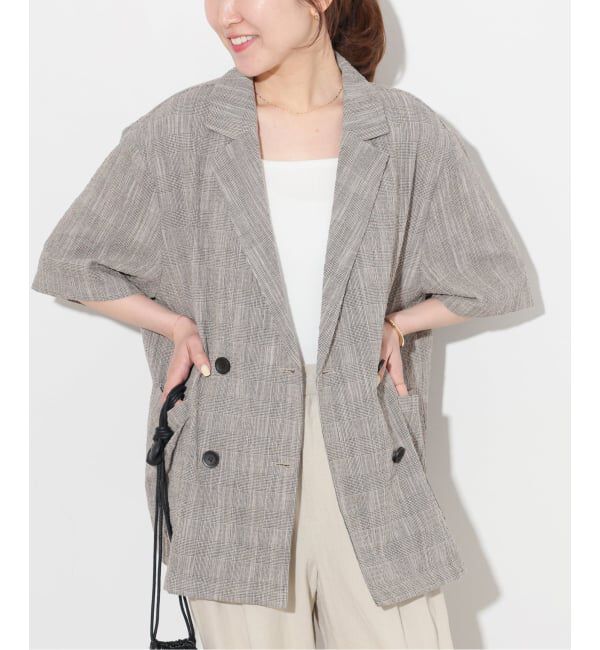 JOURNAL STANDARD relume「《予約》［26SS新作］スラブハーフスリーブジャケット」|テーラードジャケット|