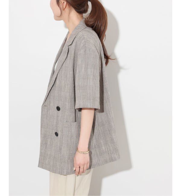 JOURNAL STANDARD relume「《予約》［26SS新作］スラブハーフスリーブジャケット」|テーラードジャケット|