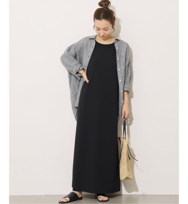 JOURNAL STANDARD relume「《追加予約》カットジャージーワンピース」|ワンピース|ブラック