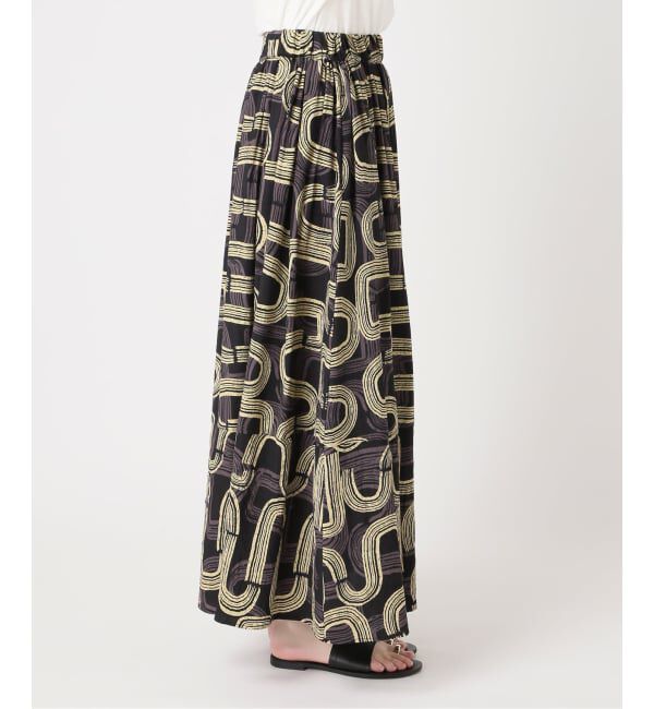 JOURNAL STANDARD relume「《予約》［26SS新作］モダンアフリカンプリントギャザースカート」|スカート|