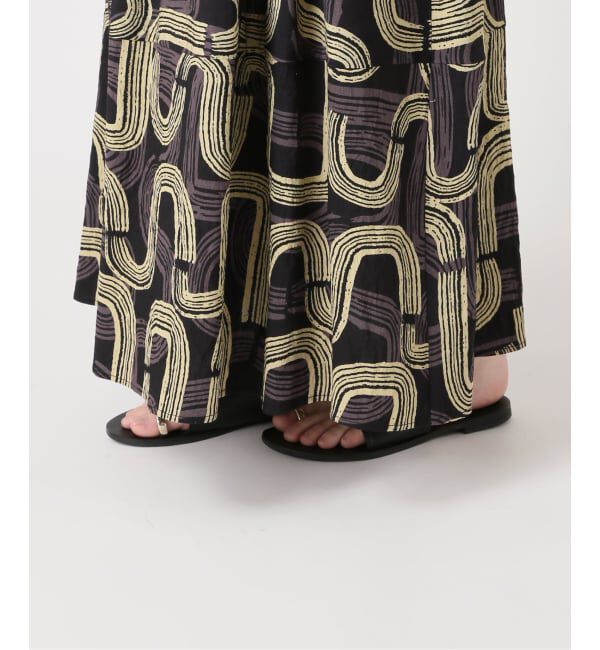 JOURNAL STANDARD relume「《予約》［26SS新作］モダンアフリカンプリントギャザースカート」|スカート|