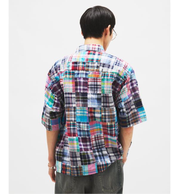 JOURNAL STANDARD「《予約》パッチ マドラス チェック ボックス 半袖 シャツ」|シャツ・ブラウス|