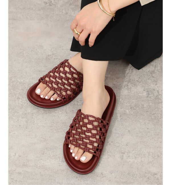 JOURNAL STANDARD relume「《予約》RELUME メッシュサンダル」|サンダル|ボルドー