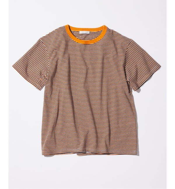 JOURNAL STANDARD「《予約》ファニー リンガー ボーダー Tシャツ 1」|Tシャツ・カットソー|オレンジ