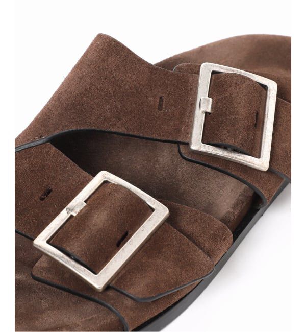 journal standard L'essage「《予約》【ALOHAS/アロハス】 Alba Suede Brown Leather Sandals：サンダル」|サンダル|