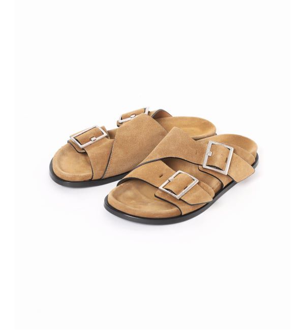 journal standard L'essage「《予約》 【ALOHAS/アロハス】Alba Suede Tan Leather Sandals：サンダル」|サンダル|