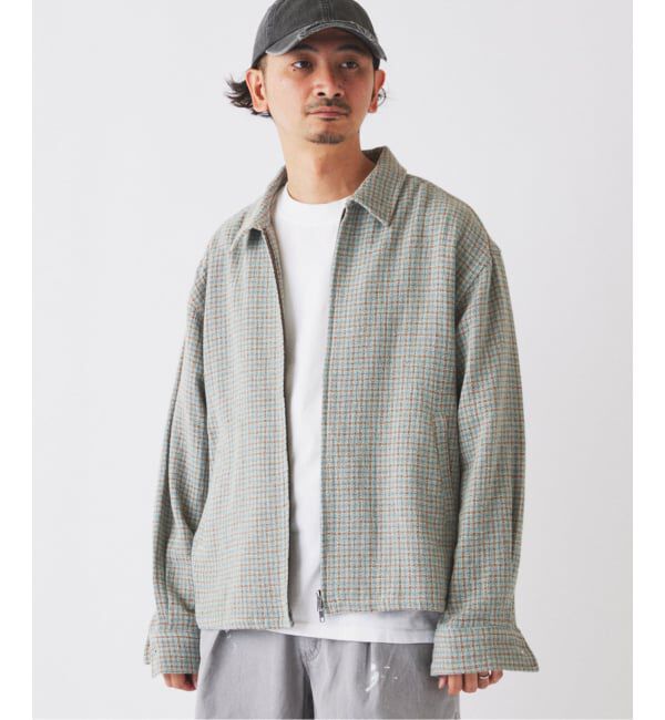 JOURNAL STANDARD relume「《予約》バスケット チェック ジップ シャツブルゾン」|シャツ・ブラウス|
