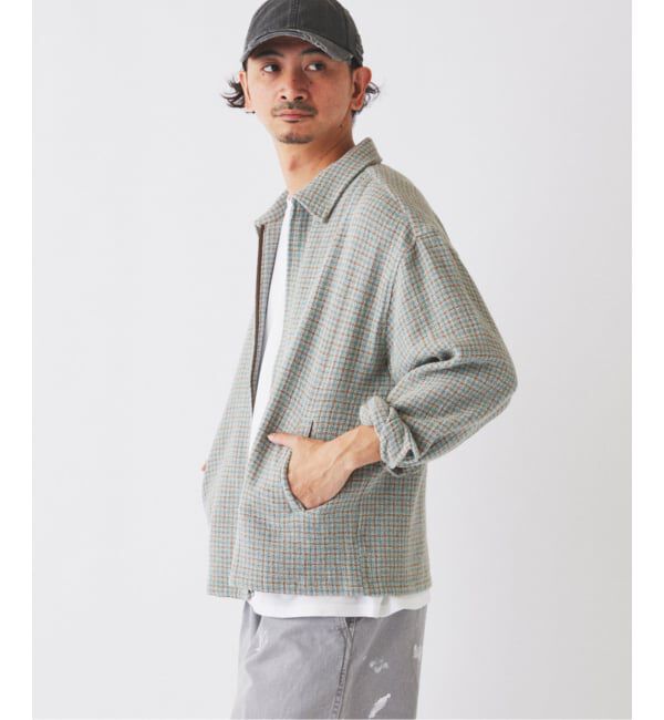 JOURNAL STANDARD relume「《予約》バスケット チェック ジップ シャツブルゾン」|シャツ・ブラウス|