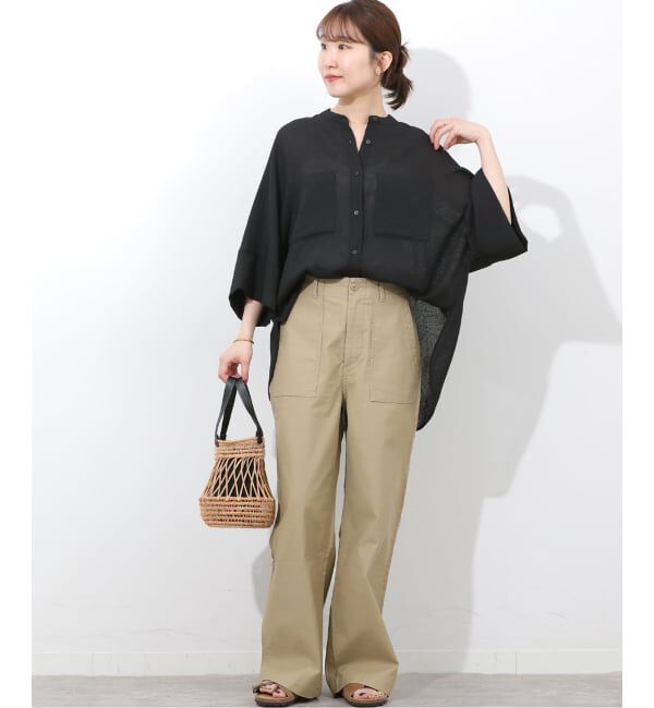 JOURNAL STANDARD relume「ヴィンテージメッシュワイドシャツ」|シャツ・ブラウス|