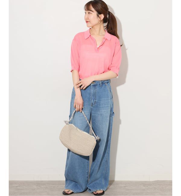 JOURNAL STANDARD relume「《予約》シアーニットポロシャツ」|ニット・セーター|