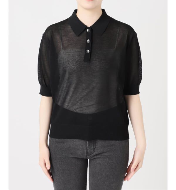 JOURNAL STANDARD relume「《予約》シアーニットポロシャツ」|ニット・セーター|