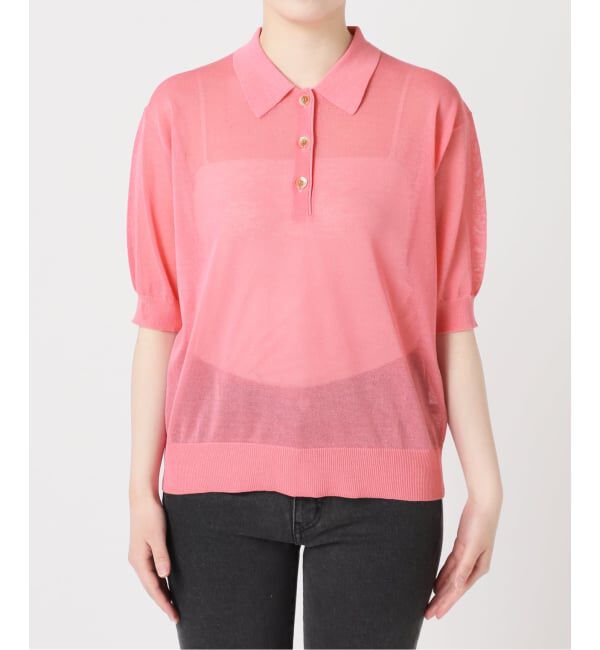 JOURNAL STANDARD relume「《予約》シアーニットポロシャツ」|ニット・セーター|