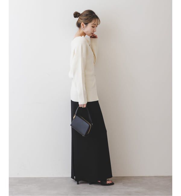 NOBLE「《追加》コンフォートジャージーライクタイトスカート」|スカート|