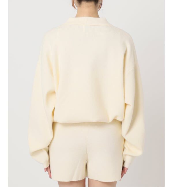 U by SPICK&SPAN「えり付きニットロンパース」|オールインワン|