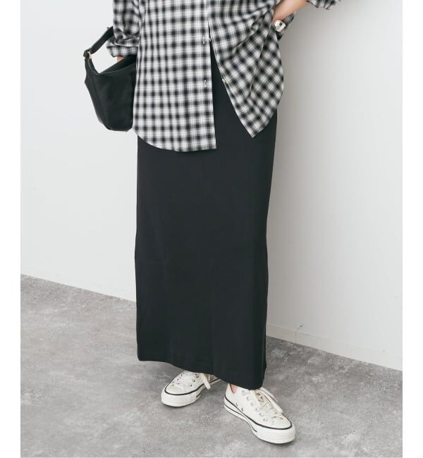 Spick and Span「CO/PEリブタイトスカート」|スカート|